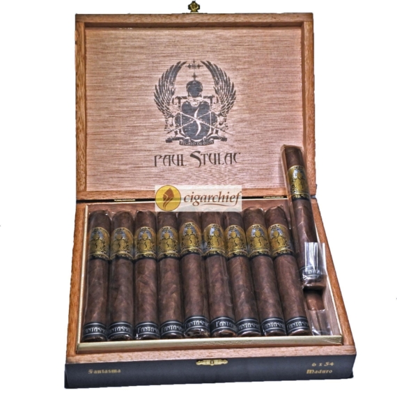 Paul Stulac Cigars Classic Blend Fantasma Toro Maduro Box of 20 Cigars Open