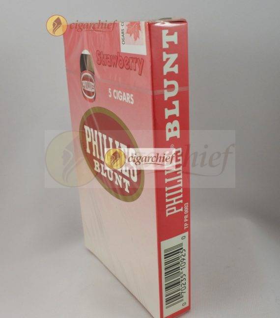 Phillies Blunts Cigars Strawberry Pack of 5 Cigars Side