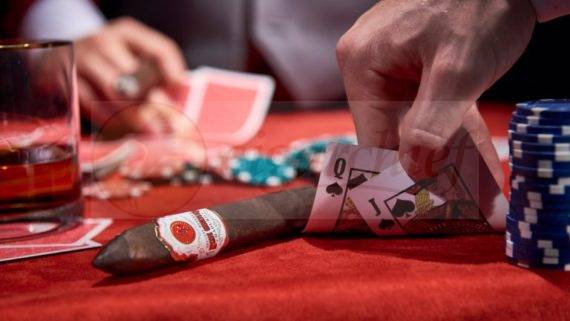 Rocky Patel Cigars Sun Grown Maduro Petit Belicoso Single Cigar Poker Chips Whiskey