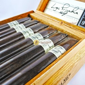 Drew Estate Cigars Liga Privada No. 9 Toro Box of Cigars Open Side View