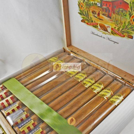 Brick House Cigars Double Connecticut Churchill Box of 25 Cigars Open