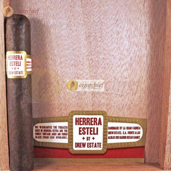 Drew Estate Cigars Herrera Esteli Robusto Extra Single Cigar Wood Cigar Label
