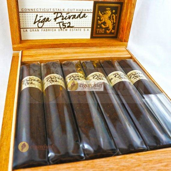 Drew Estate Cigars Liga Privada T52 Robusto Box of 12 Cigars