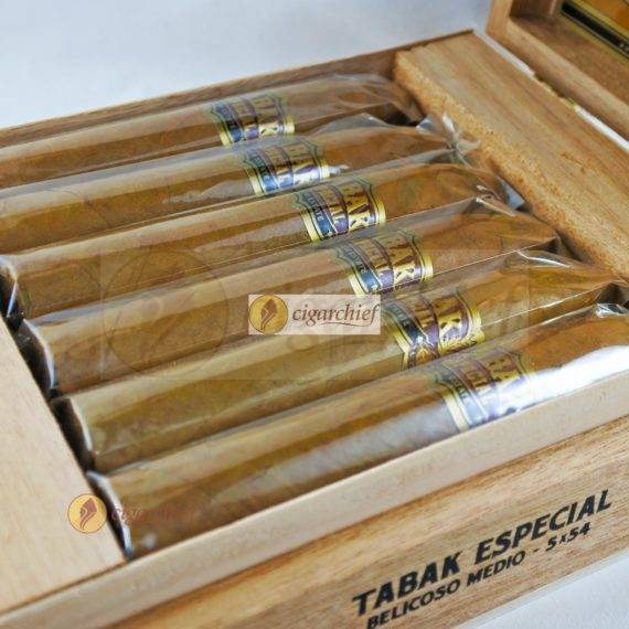 Drew Estate Cigars Tabak Especial Belicoso Medio Box of 12 Cigars Side