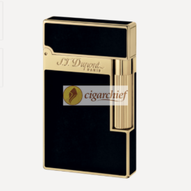 S.T. Dupont Line 2 Lighter Yellow Gold Finish Black Lacquer