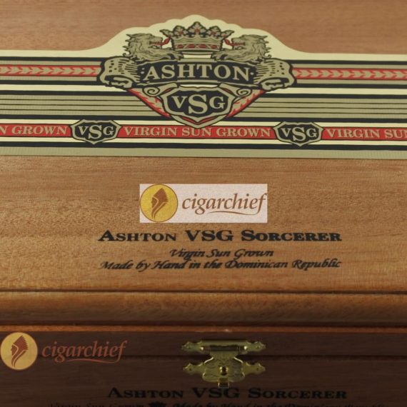 Ashton Cigars VSG Sorcerer Box of 24 Cigars Wooden Logo