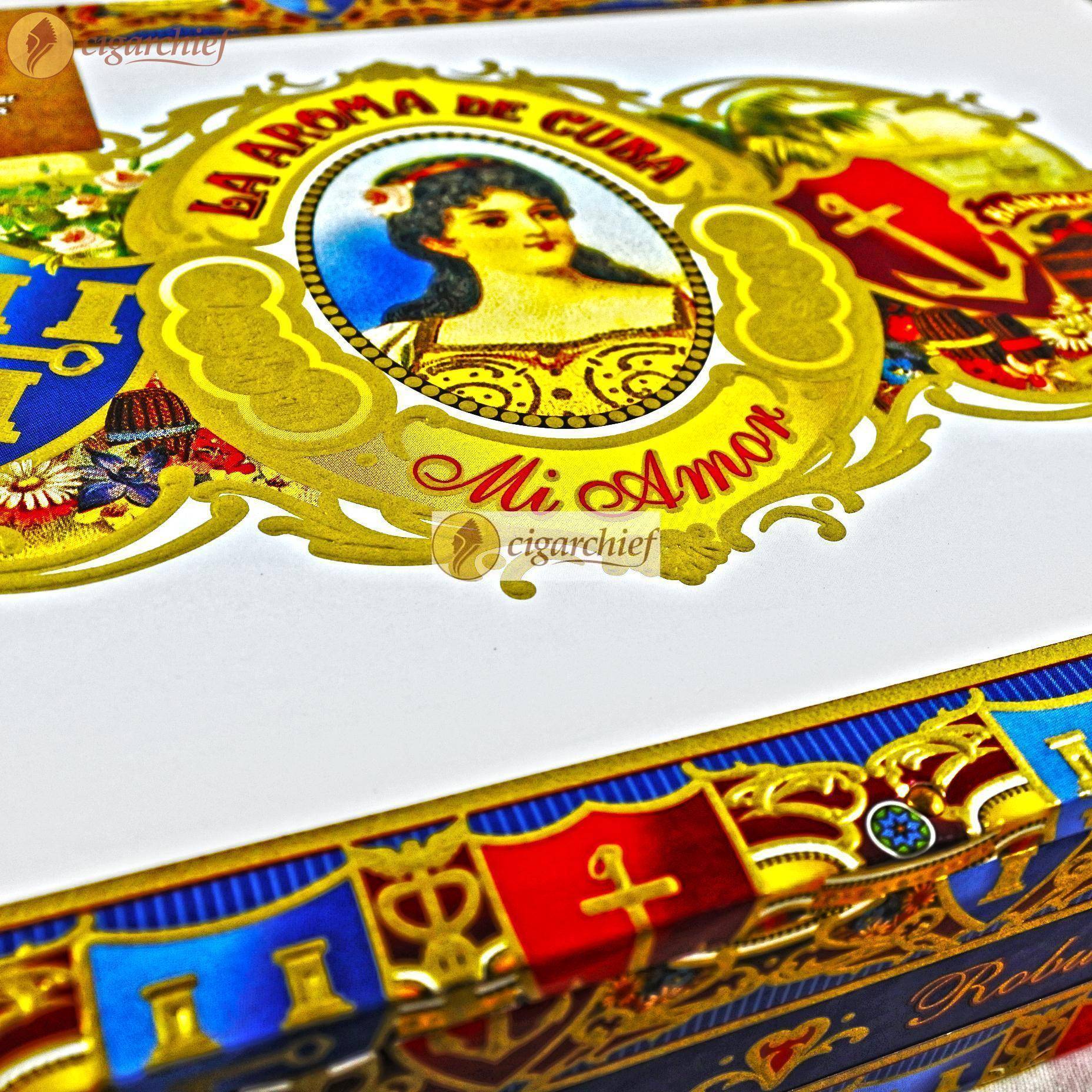 La Aroma de Cuba Cigars Mi Amor Robusto Box of 25 Cigars Closed La Aroma de Cuba Cigars Mi Amor Robusto Box of 25 Cigars Closed