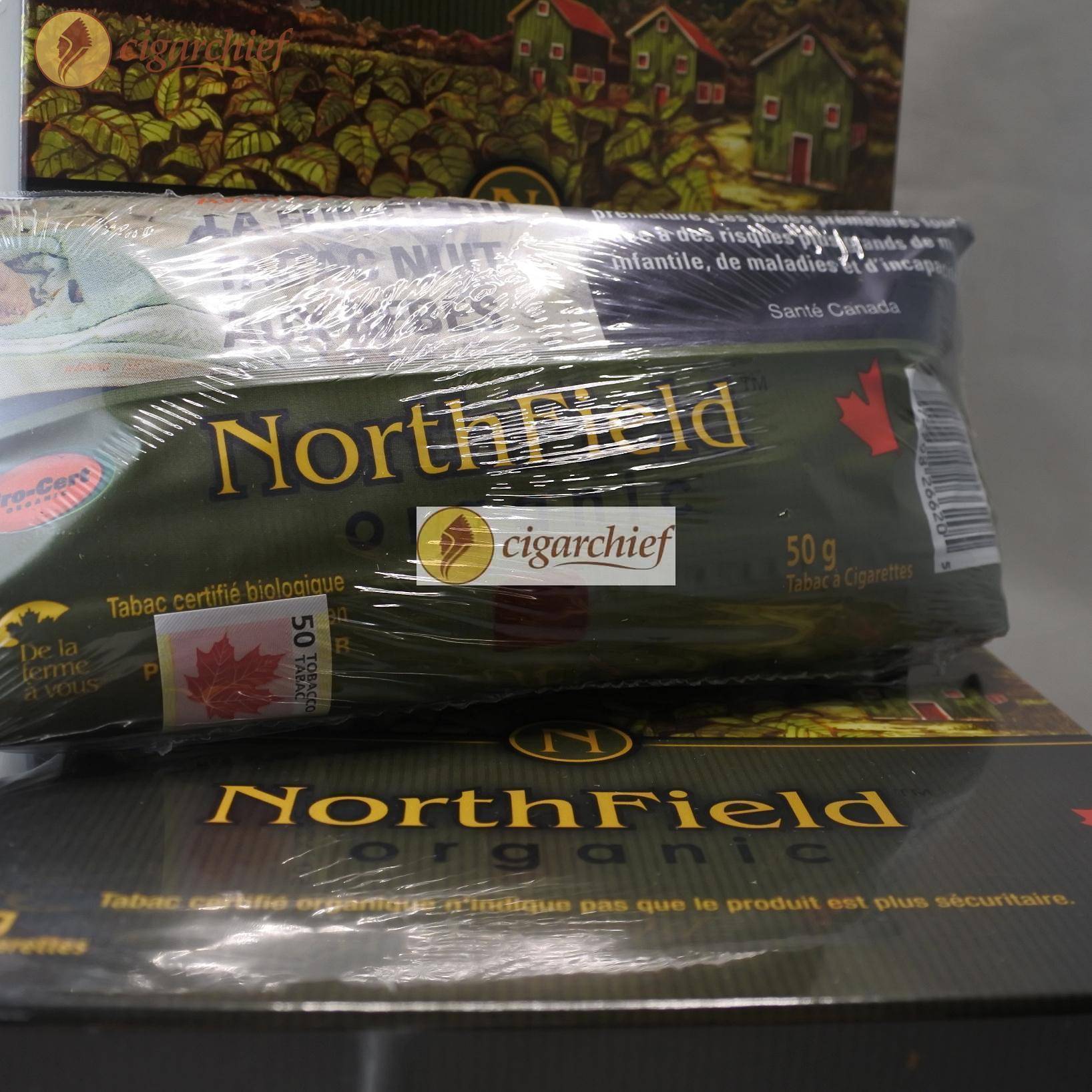 Download Northfield Organic Tobacco 50g Pouch Closed On Full Box Cigar Chief