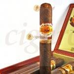 La Aurora Cigars Cameroon 1903 Toro Box of 20 Cigars Open Single Cigar Label Focus