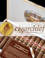 H.Upmann Cigars Robustos Añejados Open Box of 25 Cigars with Leaflet