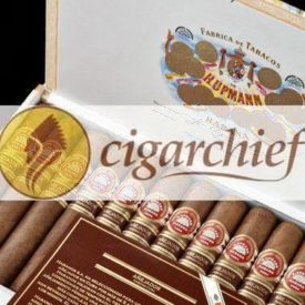 H.Upmann Cigars Robustos Añejados Open Box of 25 Cigars with Leaflet