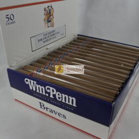 Wm. Penn Cigars Braves Open Side Box of 50 Cigars