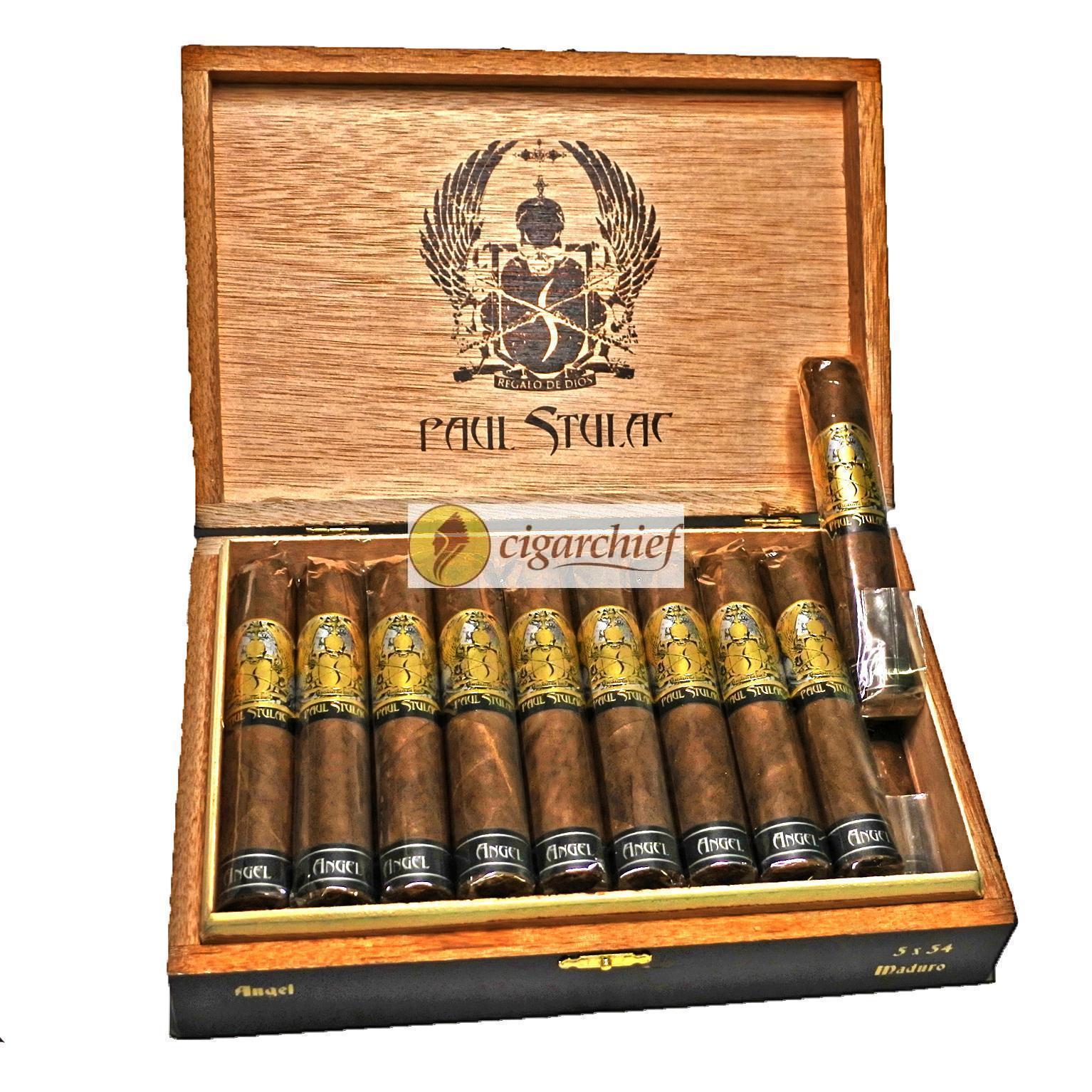 Paul Stulac Cigars Classic Blend Angel Robusto Box of 20 Cigars Open Paul Stulac Cigars Classic Blend Angel Robusto Box of 20 Cigars Open