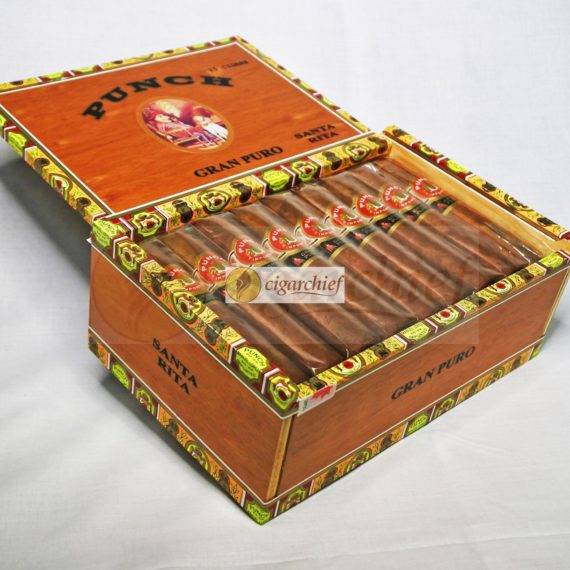 Punch Cigars Gran Puro Santa Rita Box of 25 Cigars Open