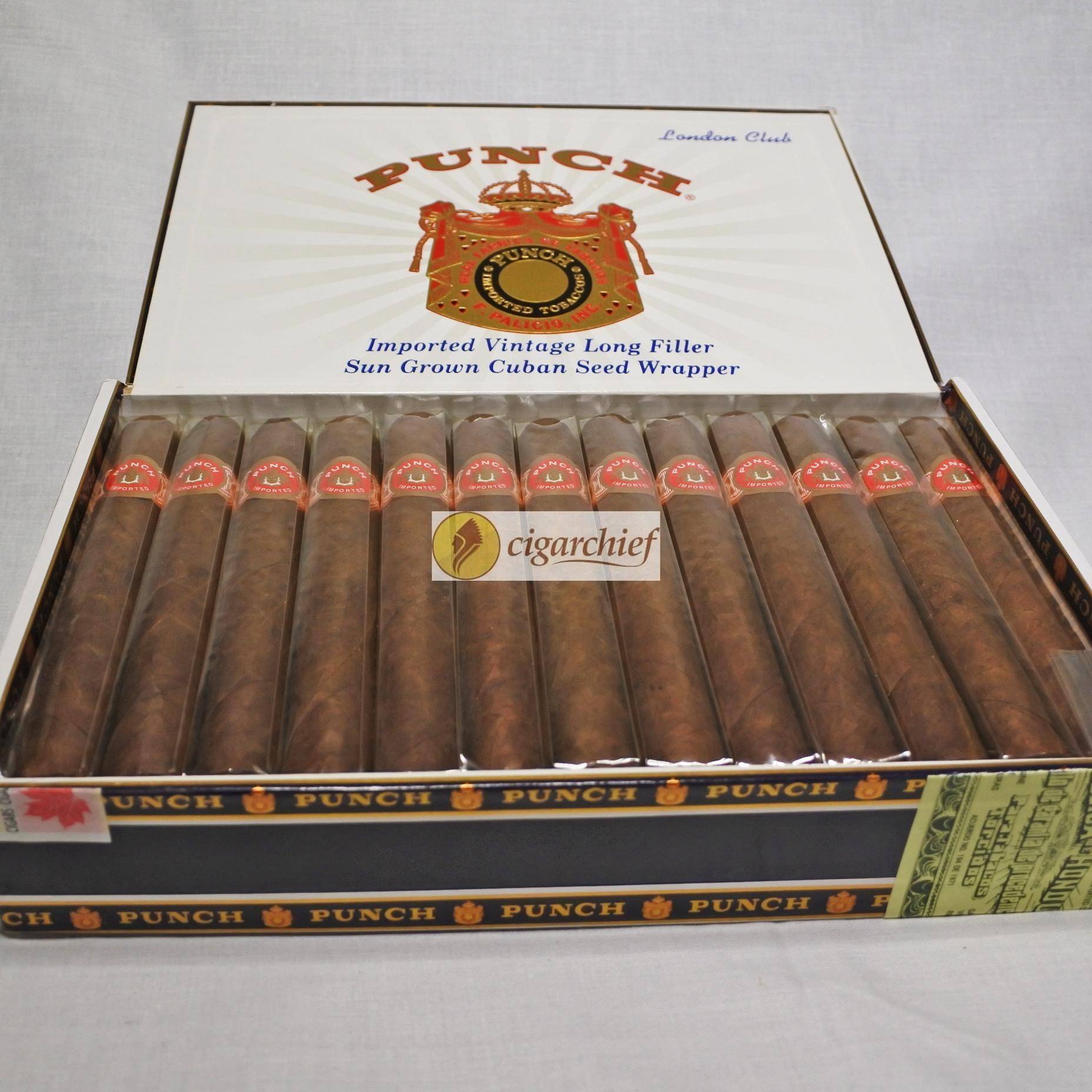 Punch Cigars London Club Box of 25 Cigars Open Punch Cigars London Club Box of 25 Cigars Open