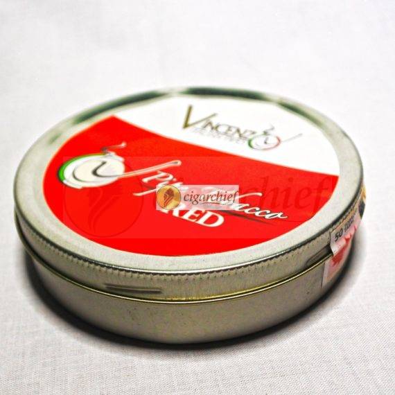 Vincenzo Pipe Tobacco Red Closed