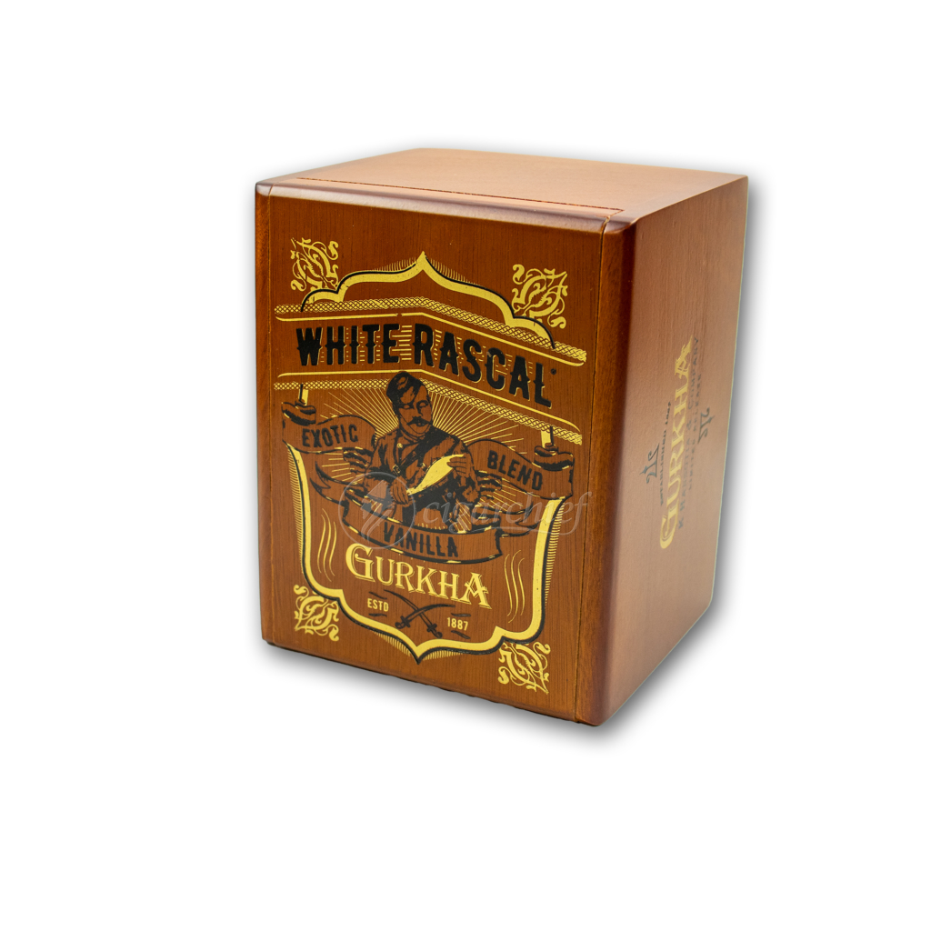 White Rascal Logo Gurkha Cafe Tabac White Rascal Vanilla Robusto - Cigar Chief
