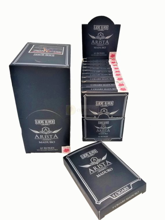 Arista Cigars Maduro Chicos Box of 10 Packs of 5 Cigars