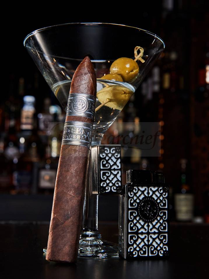 Rocky Patel Cigars 15th Anniversary Toro Single Cigar Olive Martini Cigar Lighter Rocky Patel Cigars 15th Anniversary Toro Single Cigar Olive Martini Cigar Lighter