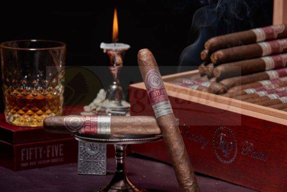 Rocky Patel Cigars Fifty-Five Toro Single Cigar Candle Whiskey