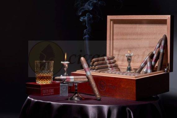 Rocky Patel Cigars Fifty-Five Toro Single Cigar Candle Whiskey Humidor