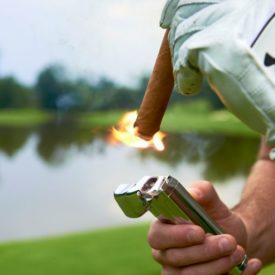 Rocky Patel Cigars The Edge Connecticut Robusto Single Cigar Golf Club Fire