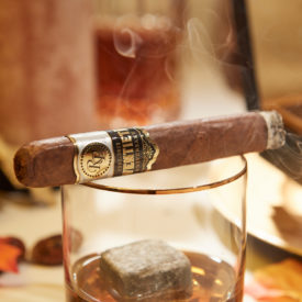 Rocky Patel Cigars Twentieth Anniversary Robusto Single Cigar Whiskey Glass
