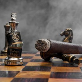 Rocky Patel Cigars Vintage 1992 Sumatra Toro Single Cigar Chess Board Ash