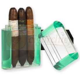 Gurkha Cigars Crystal Kraken 3 Cigar Sampler Leaning Case Lid