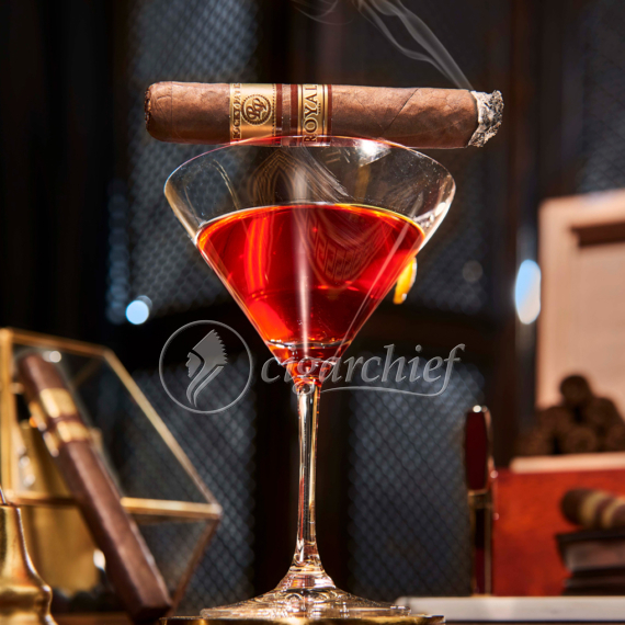 Rocky Patel Cigars Royale Toro Single CIgar Martini Glass