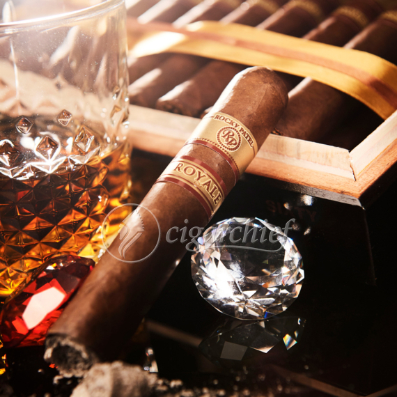 Rocky Patel Cigars Royale Toro Single CIgar Whiskey Glass