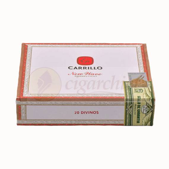 E.P. Carrillo Cigars New Wave Connecticut Divinos Full Box of 20 Cigars Closed