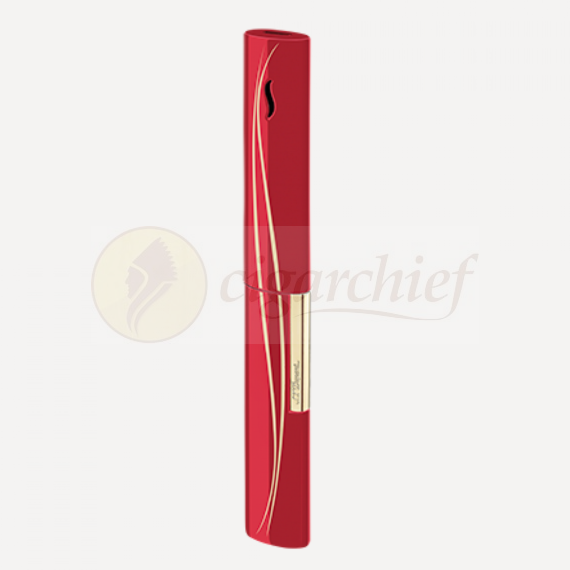 S.T. DuPont Candle Lighter The Wand Red Waves - Gold 1