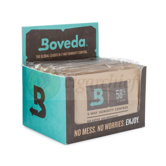 Boveda Humidity 58% Medium 67g Case of 12 Open Front