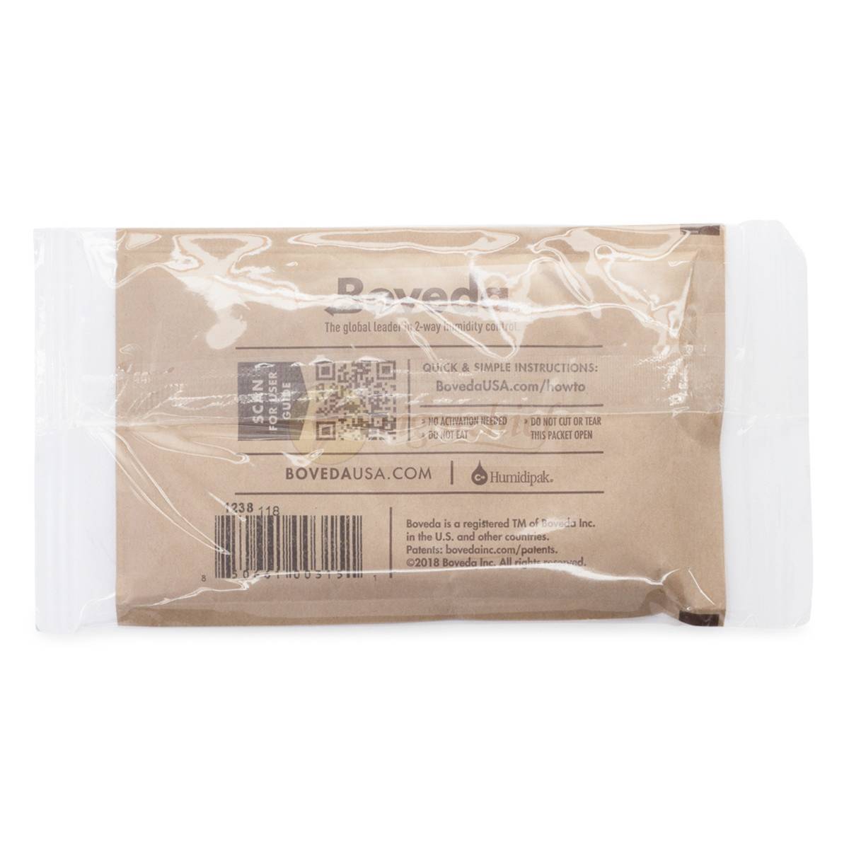 Boveda Humidity 72% Medium 60g Single Back Boveda Humidity 72% Medium 60g Single Back