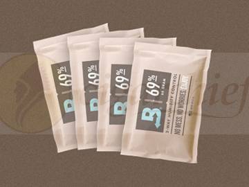 Boveda Humidity Website Promo 69% Medium 60g Multiple Packs Brown Background