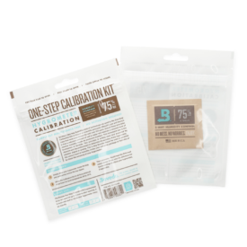 One-Step Calibration Kit, 75% RH Details Back of Package Instructions with Pack