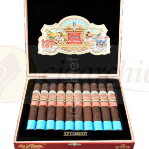 E.P. Carrillo Cigars La Historia E-111 Full Box of 10 Cigars Open