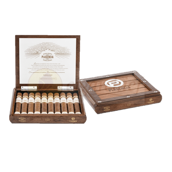 Plasencia Cigars Reserva Original Toro Full Box of 10 Cigars Open