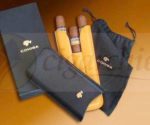 Siglo Accessory Cohiba Adjusgtable Leather 3 Cigar Pouch