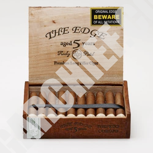 Rocky Patel Cigars The Edge Corojo Toro Full Box of Cigars Open
