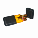 Siglo Accessory Cohiba Non-Adjustable Leather 3 Cigar Pouch Cigars