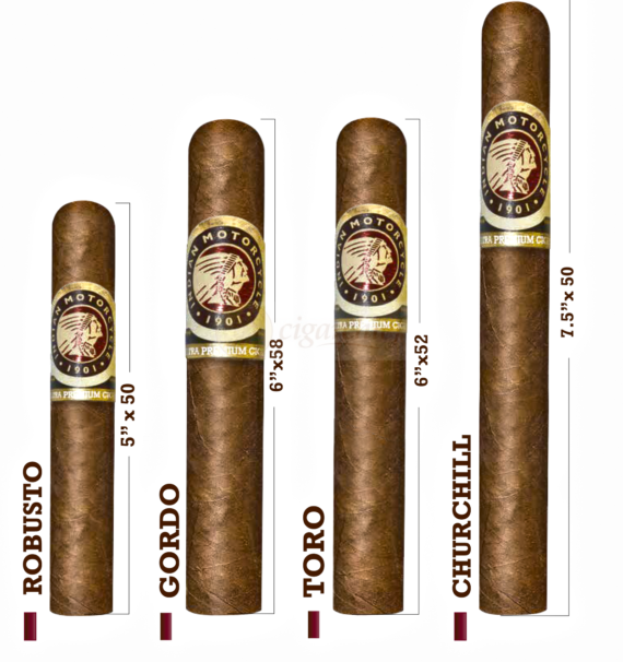 Indian Motorcycle Cigars Size Chart