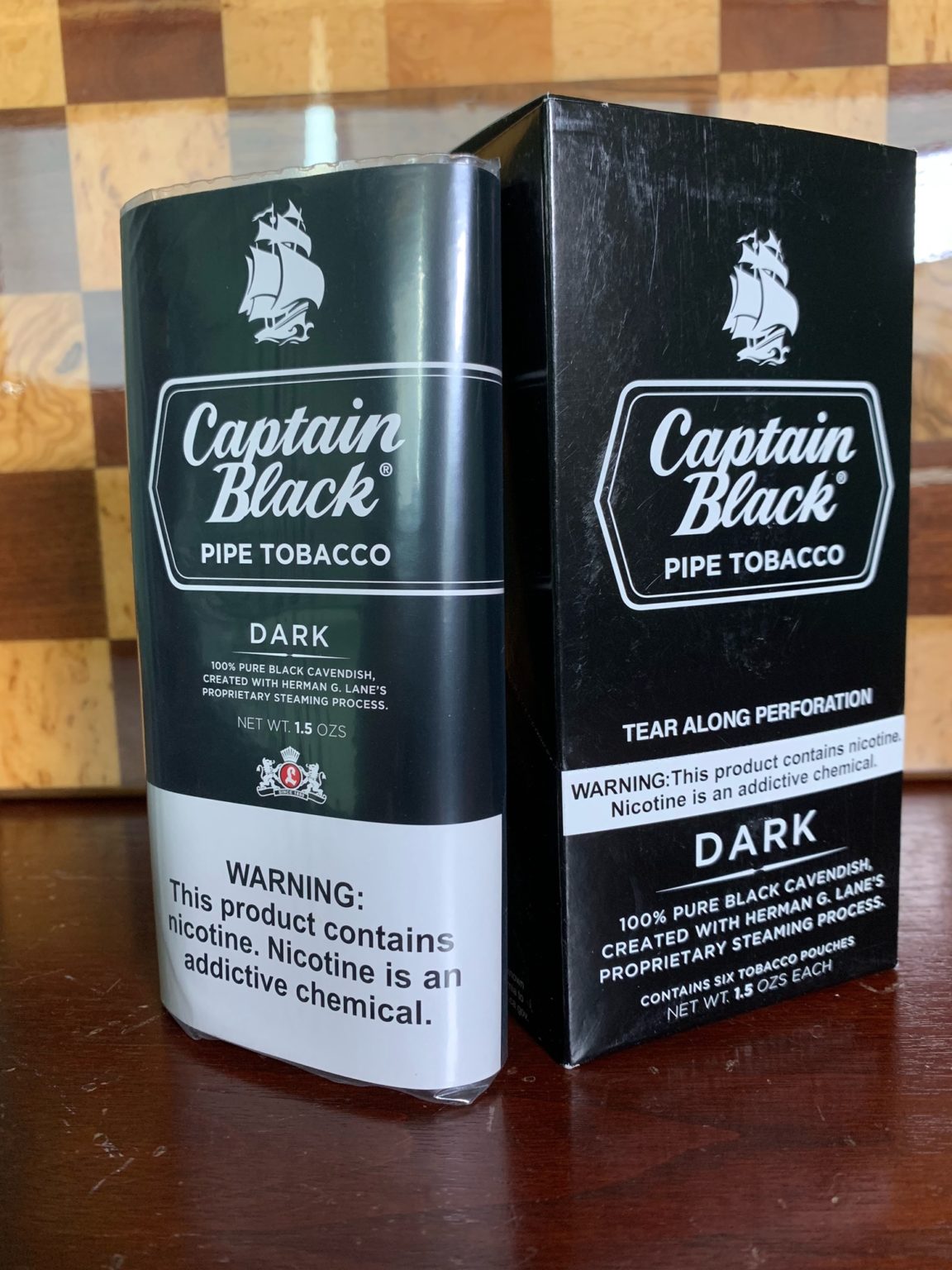 Captain Black Pipe Tobacco Dark Blend - Cigar Chief