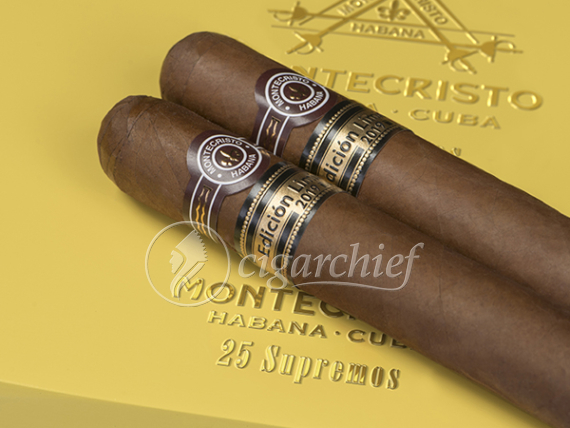 Montecristo Supremos Limted Edition 2019 Cuban Cigars 2 Single Cigars on Closed Box
