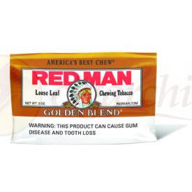 Red Man Chewing Tobacco Loose Leaf Gold