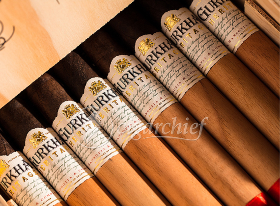 Gurkha Heritage Toro Maduro Singles Cigars Close Up