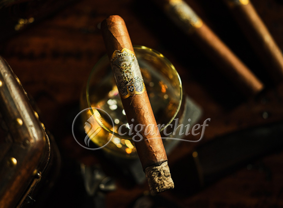Gurkha Cigars San Miguel Robusto Single Cigars and Drink
