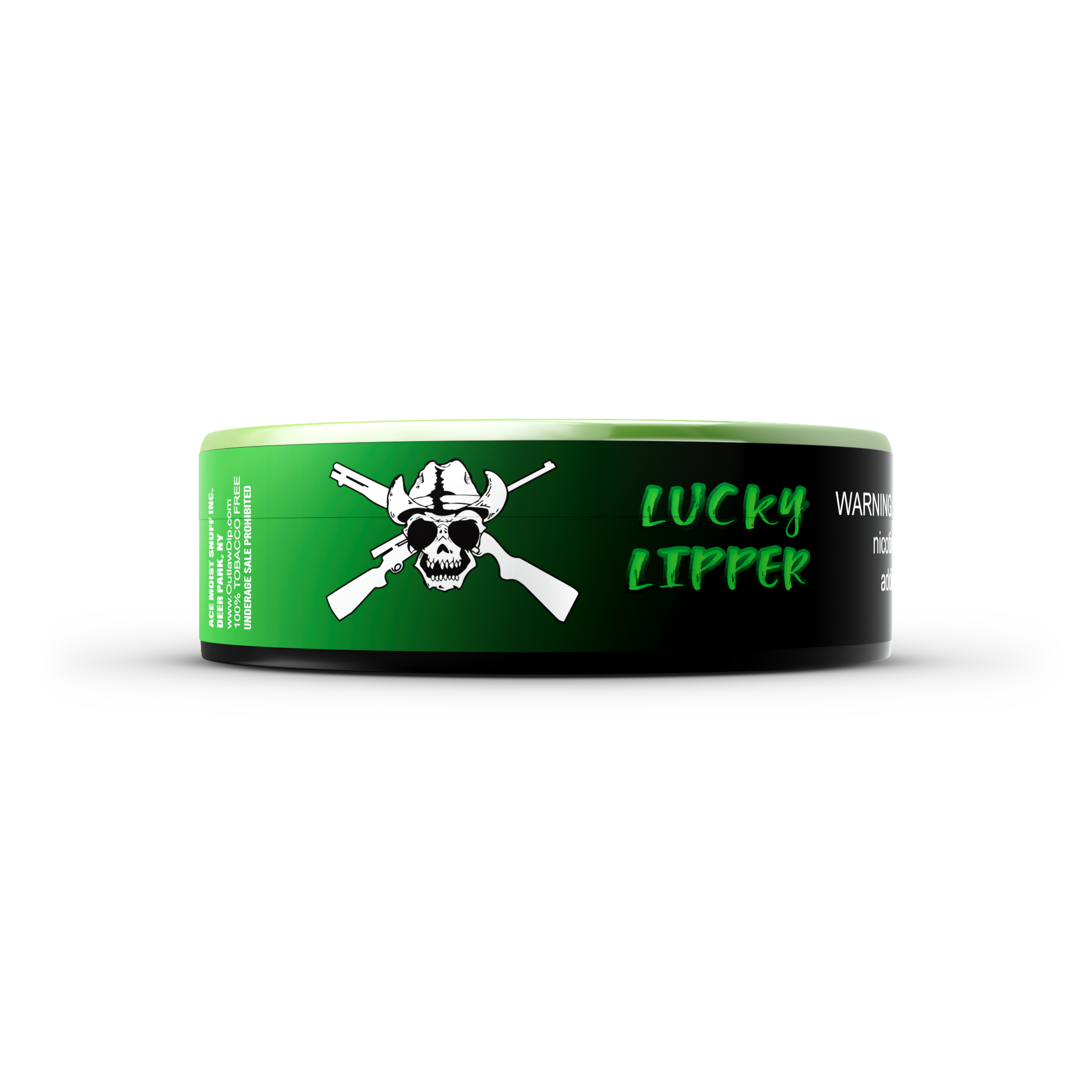 Outlaw Lucky Lipper Fat Cut Dip - Lemon Lime Soda Flavored Tobacco Free  Chew – Outlaw Dip Company Inc.