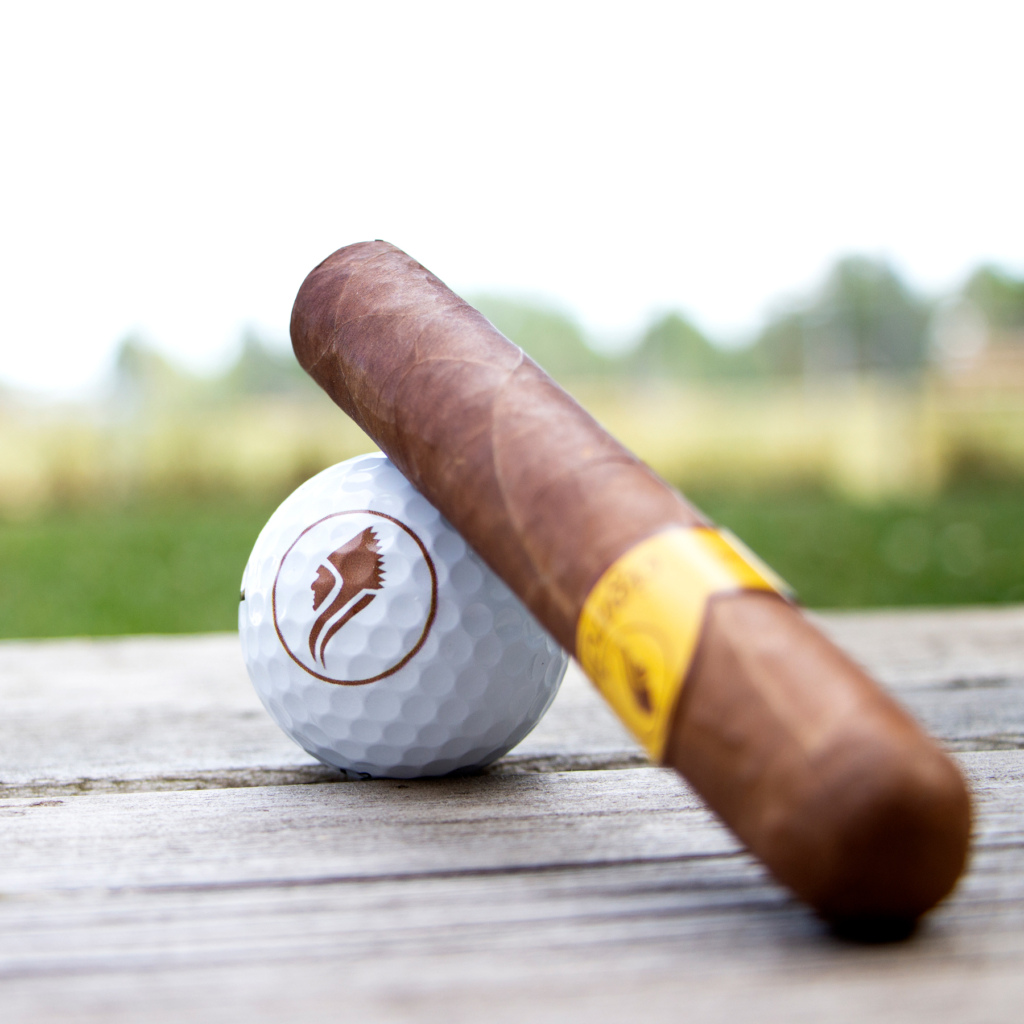 Golf Cigar and Ball